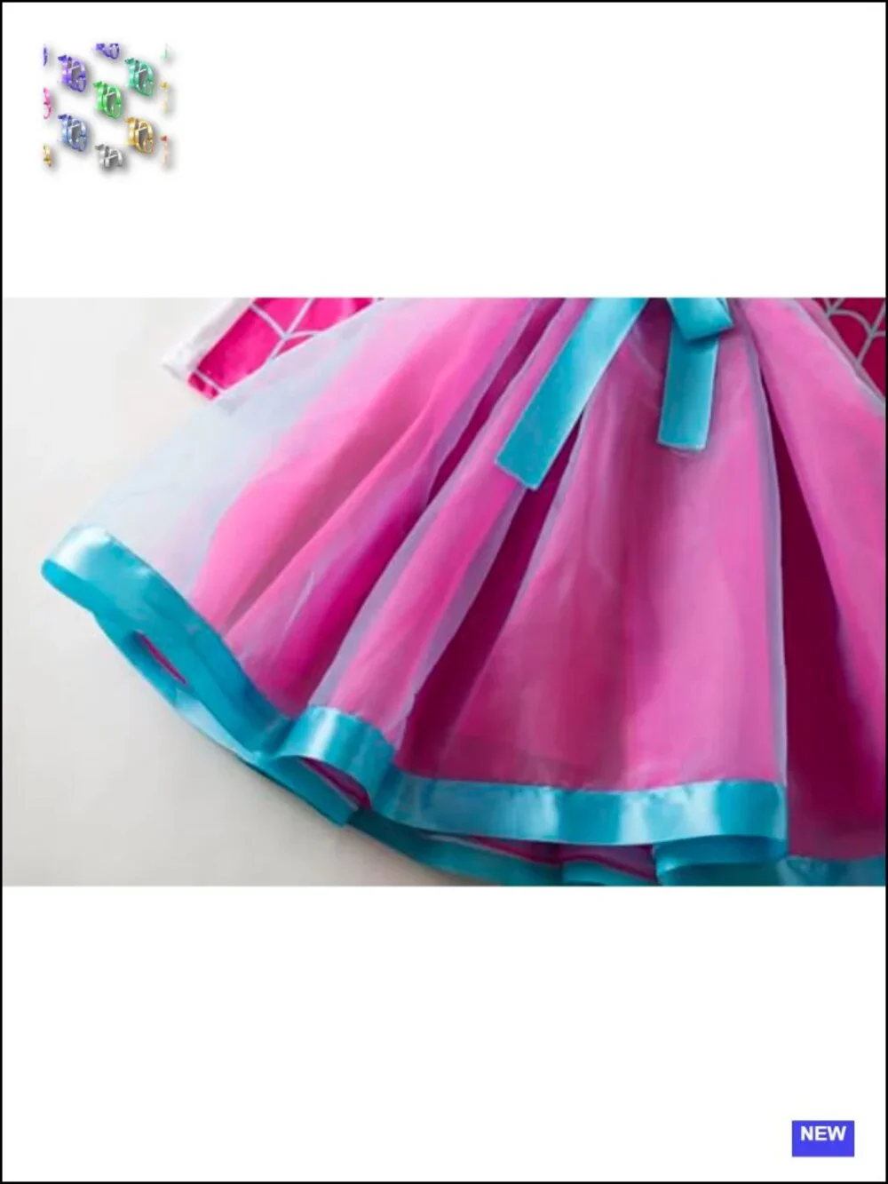 Girls Bat Spider Web Tutu Ruffle Princess Dress Halloween Costume